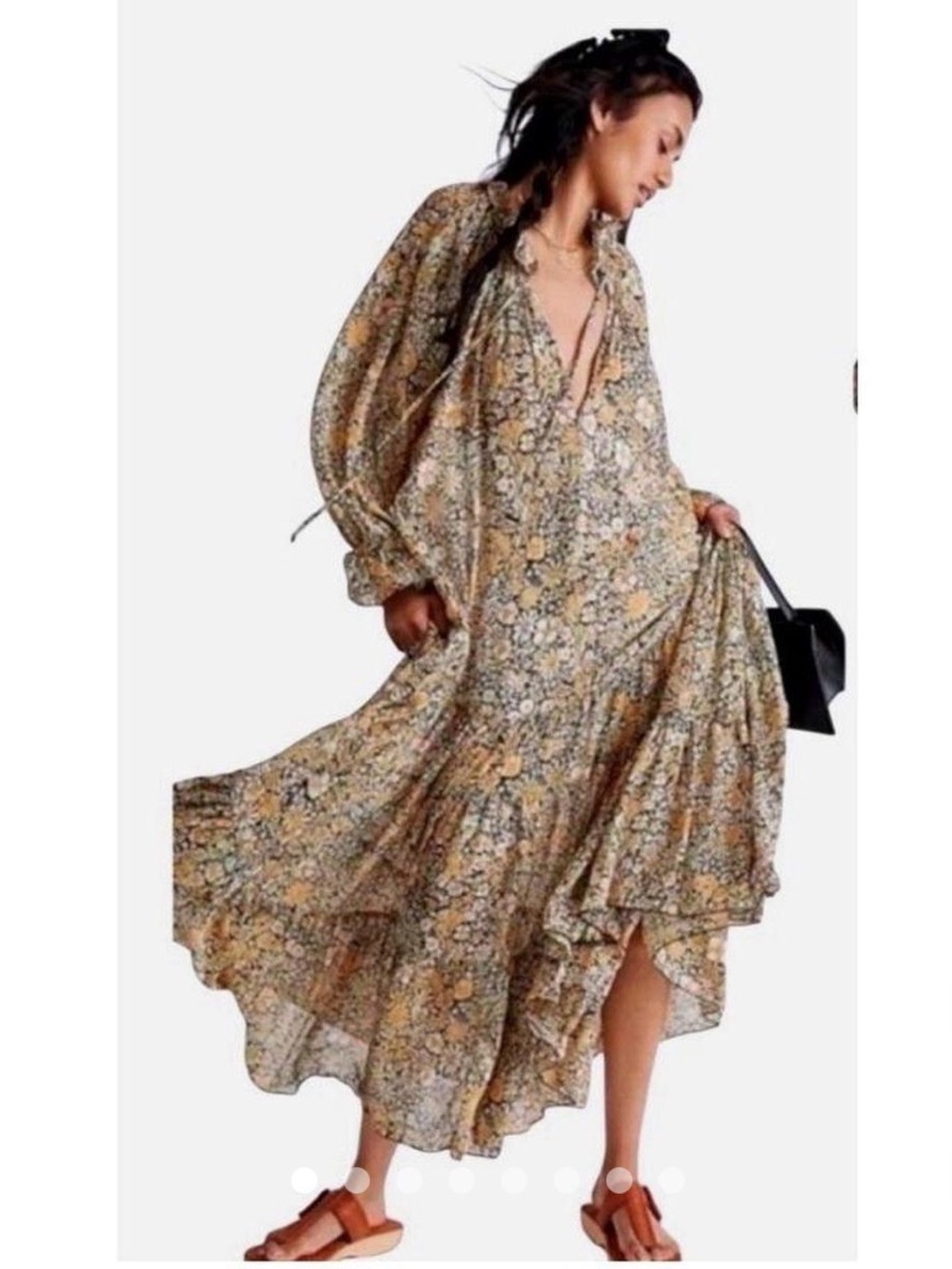 Free People Feeling Groovy Maxi Dress-Size Small